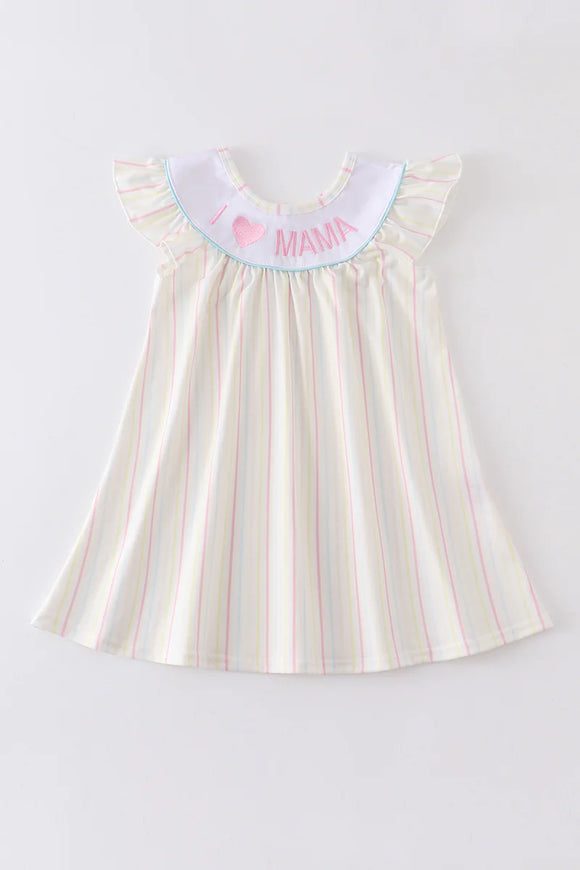 I love Mama Stripe Dress