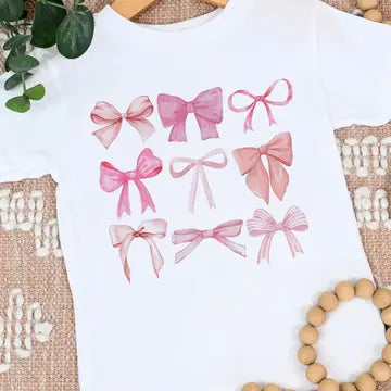 Pink Bows Graphic T-shirt