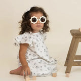 Pastel Bloom Flutter Dress