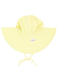 Banana Yellow Seersucker Swim Hat