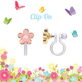 Pink Fancy Flower Earrings