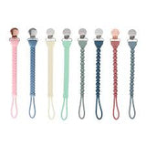Sweetie Strap Braided Pacifier Clip - Blue