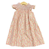 Brooklyn Smocked Dress: Pink Floral