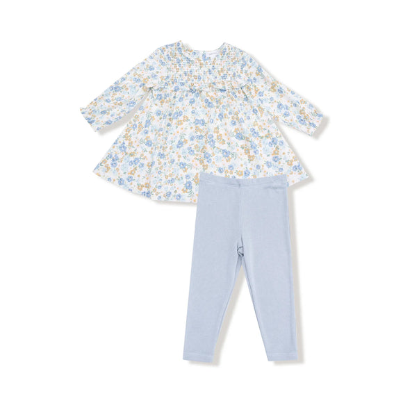Sweet Rose Calico dress with leggings