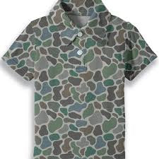 Short Sleeve Camo Polo Shirt