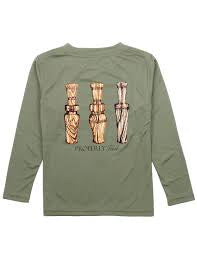 Long Sleeve Olive Duck Call Tee