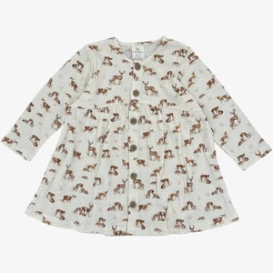 Mabel Deer Long- sleeve Dress