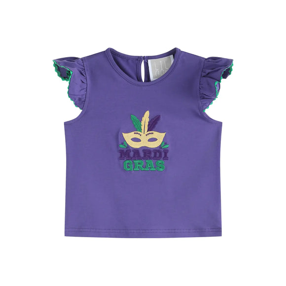 Mardi Gras Ruffle Shirt