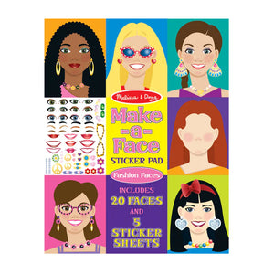 Make-a-Face Sticker Pad Fashion Faces