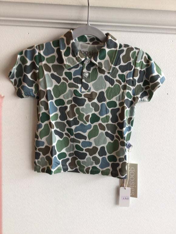 Short Sleeve Camo Polo Shirt