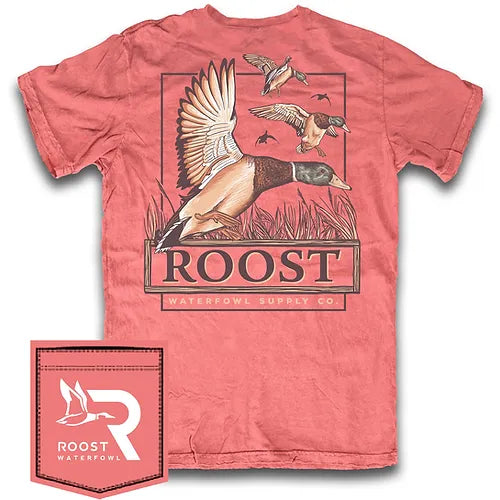 Roost Mallards Pitching Tee - Watermelon