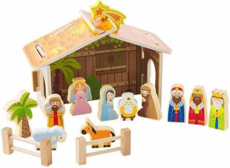 WOOD NATIVITY SET MudPie