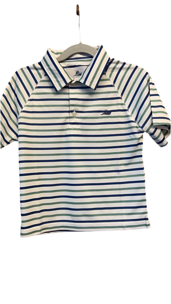 Navy/Green Polo