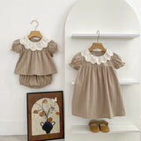 White Lace Peter Pan Collar Dress