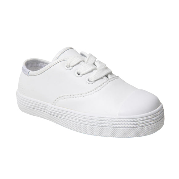 Hadley White Lace Up Sneaker