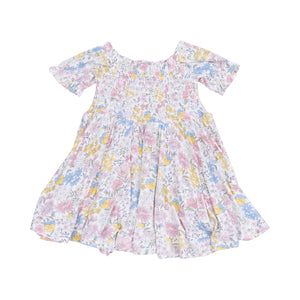 Viola Floral Puff Sleeve Smocked Dress