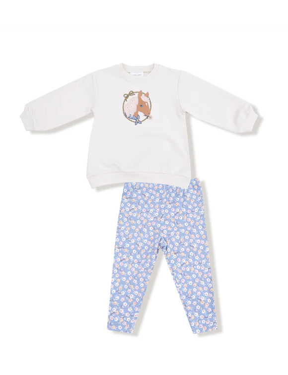 Country Calico Sweatshirt + Legging Set