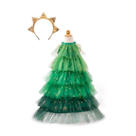 GREAT PRETENDERS CHRISTMAS TREE DRESS AND HEADPIECE