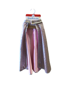 Silver Sequin Princess Cape