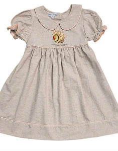 Brown Chambray Turkey Dress
