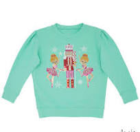 Nutcracker Ballerinas Mint Long sleeve Shirt