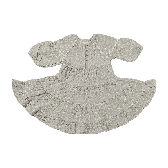 VIGNETTE SADIE DRESS TAUPE EYELET