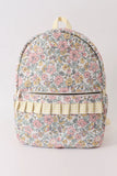 FLORAL RUFFLE BACKPACK