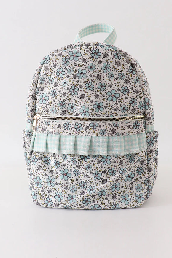 FLORAL RUFFLE BACKPACK