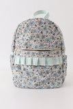 FLORAL RUFFLE BACKPACK