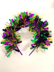 Tinsel Mardi Gras Headband