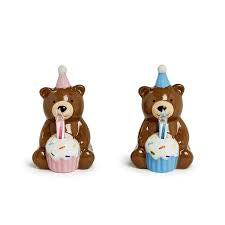 Birthday Bear Led  Flameless Candle