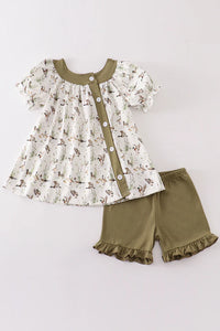 Sage Duck Short Set