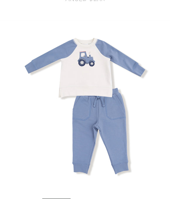 Mini Tractors Sweatshirt + Jogger Set