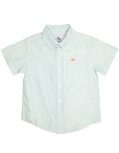 Beach Glass Gingham Performance Shirt