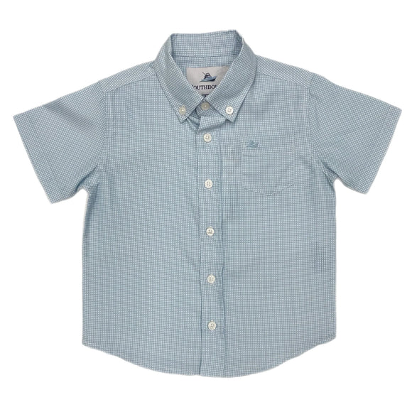 Blue Gingham Performance Shirt