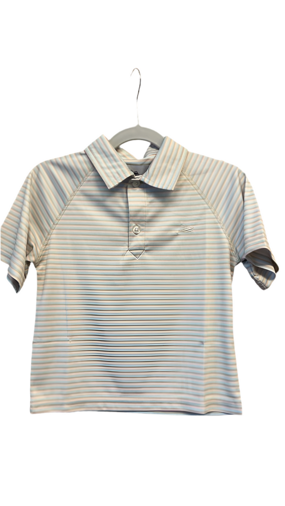 Khaki/Green/Peach Polo