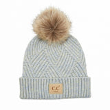 Large Patch Heathered Beanie