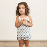 Chequered Speghetti Top & Short Set