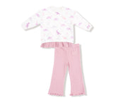 Soft Dinos Pull Over Sweatshirt + Flare Pant