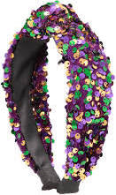 Sequin Mardi Gras Headband