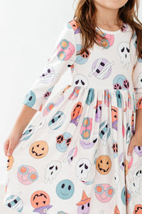 MONSTER MASH POCKET TWIRL DRESS