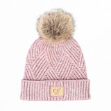 Large Patch Heathered Beanie