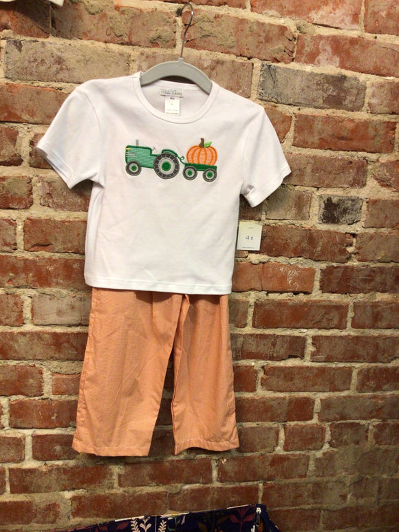 Tractor & Pumpkin Set