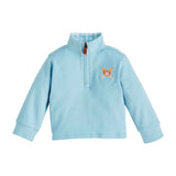 Embroidered Quarter Zip Pullover