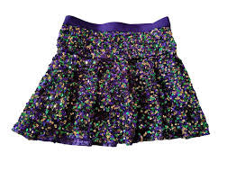 Sequin Velvet Skort