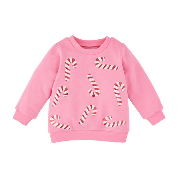 Sequins Candy Cane Sweatshirt