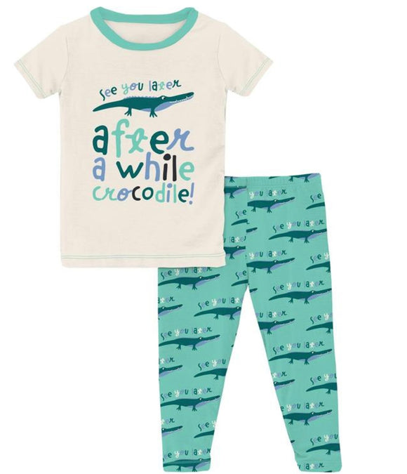 Later Alligator Graphic Pajama Set
