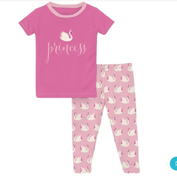 Swan Princess Graphic Pajama Set