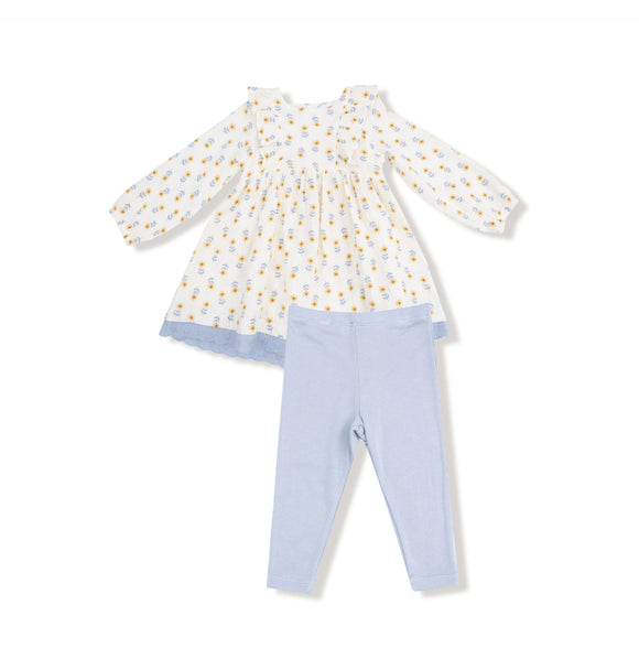 Western Sunflower Dress + Leggings