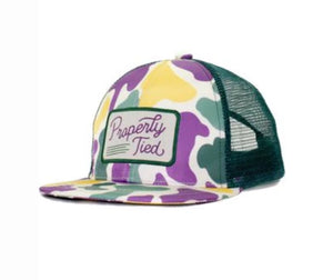 Mardi Gras Camo Trucker Hat